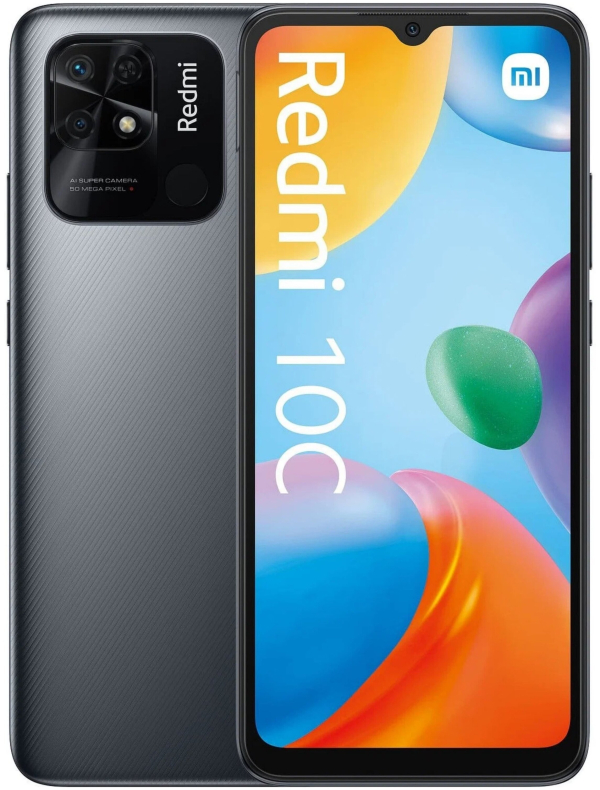 Купить Смартфон Xiaomi Redmi 10C 3/64 ГБ RU, Dual nano SIM, Grey